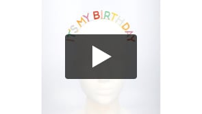 Diadème en métal "C'est mon anniversaire