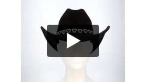 Chapeau cowboy Jamie noir