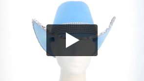 Chapeau cowboy Spark bleu clair