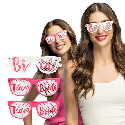 Lot de 3 lunettes de fête « Bride to be » (la future mariée et son équipe)