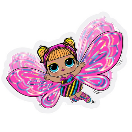 Ballon en aluminium LOL Surprise Papillon 23 cm