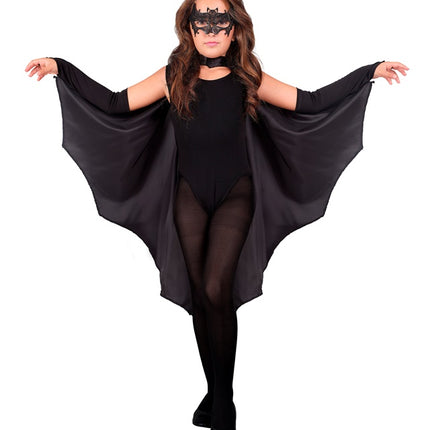 Cape de chauve-souris noire