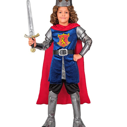 Costume de roi Bleu Rouge