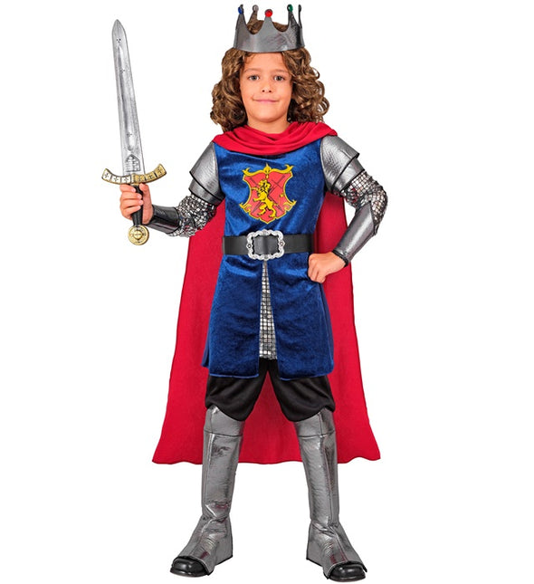 Costume de roi Bleu Rouge