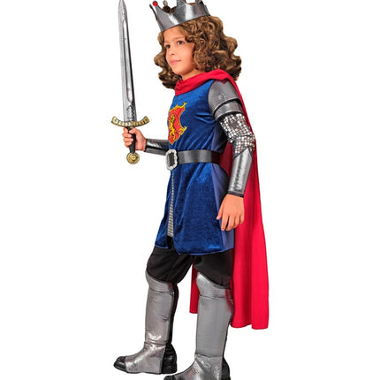 Costume de roi Bleu Rouge