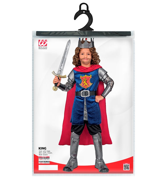 Costume de roi Bleu Rouge
