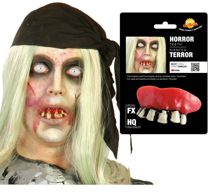 Dents de zombies pour Halloween