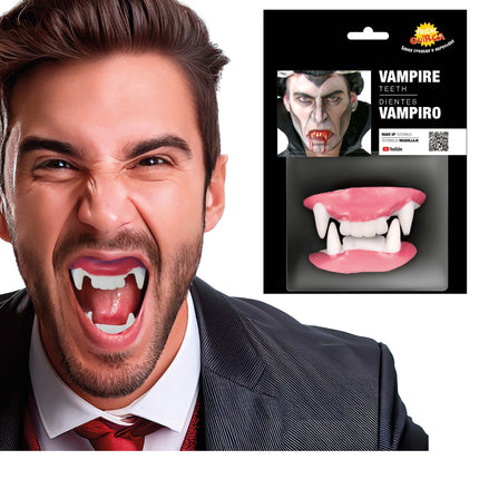 Fausses dents d'Halloween Vampire