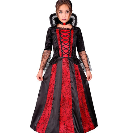 Costume Vampire Rouge Noir Fille