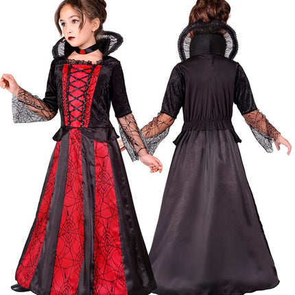 Costume Vampire Rouge Noir Fille