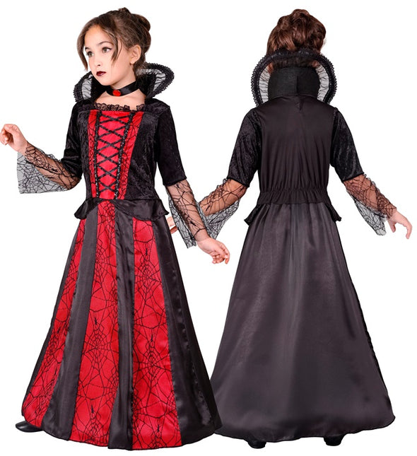 Costume Vampire Rouge Noir Fille
