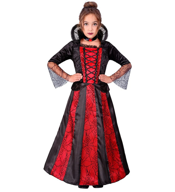 Costume Vampire Rouge Noir Fille