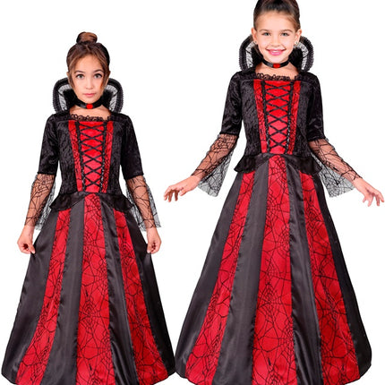 Costume Vampire Rouge Noir Fille