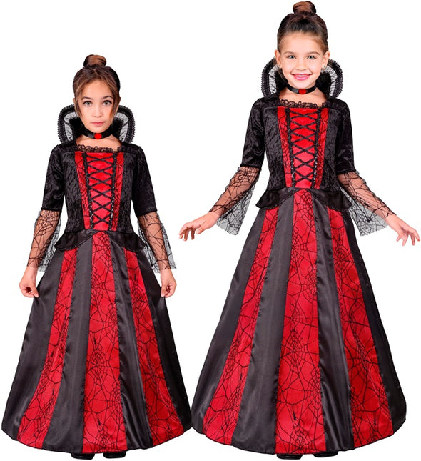Costume Vampire Rouge Noir Fille