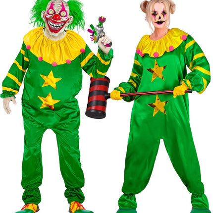 Clown de l'horreur de l'espace Vert Jaune