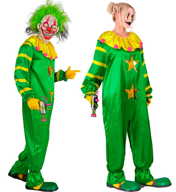 Clown de l'horreur de l'espace Vert Jaune