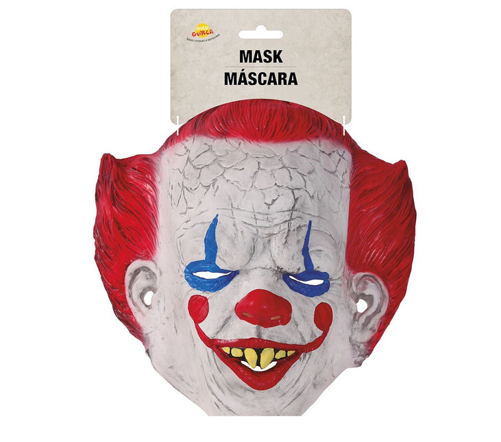 Masque d'Halloween Clown Cheveux Rouges