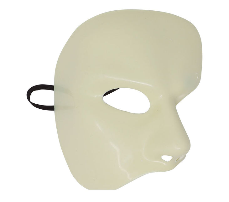 Masque d'Halloween demi-blanc