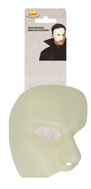 Masque d'Halloween demi-blanc