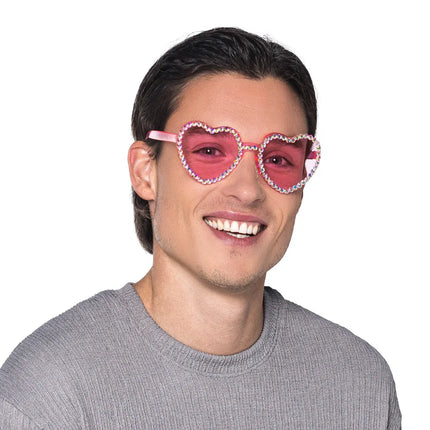 Lunettes de fête Diamond Heart