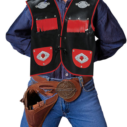 Chapeau de cow-boy en feutre marron enfant