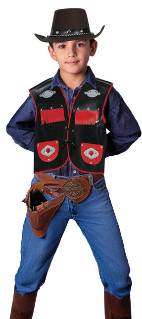 Chapeau de cow-boy en feutre marron enfant