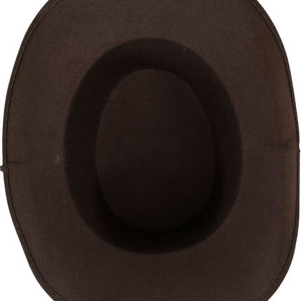 Chapeau de cow-boy en feutre marron enfant