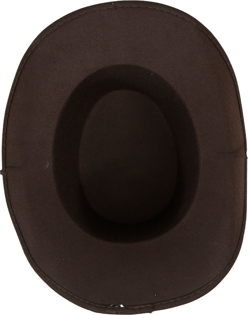 Chapeau de cow-boy en feutre marron enfant