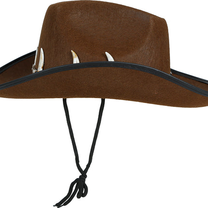 Chapeau de cow-boy australien marron, adulte