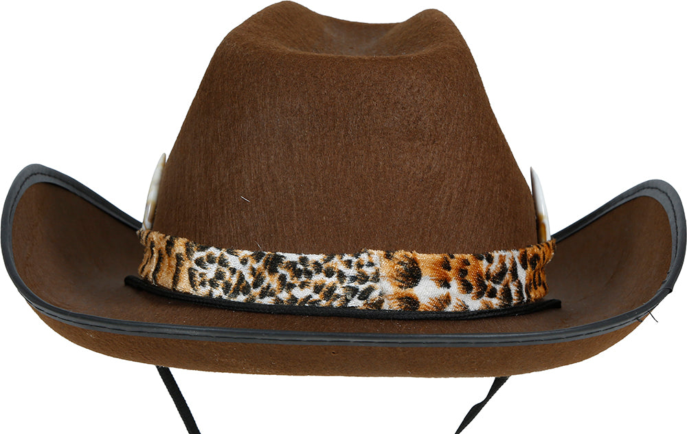 Chapeau de cow-boy australien marron, adulte