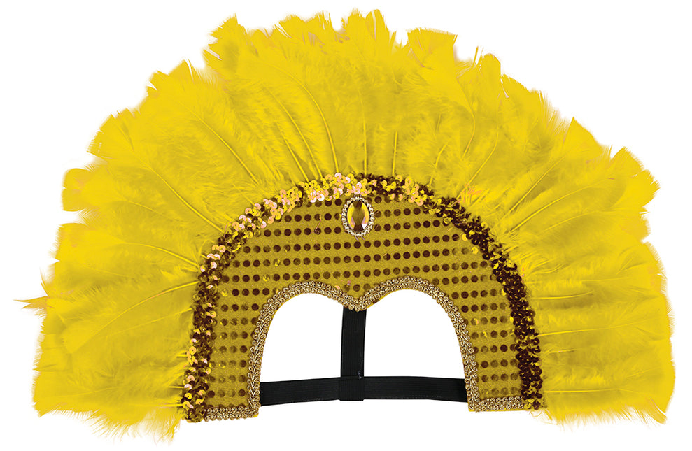 Tête de plume jaune