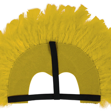 Tête de plume jaune