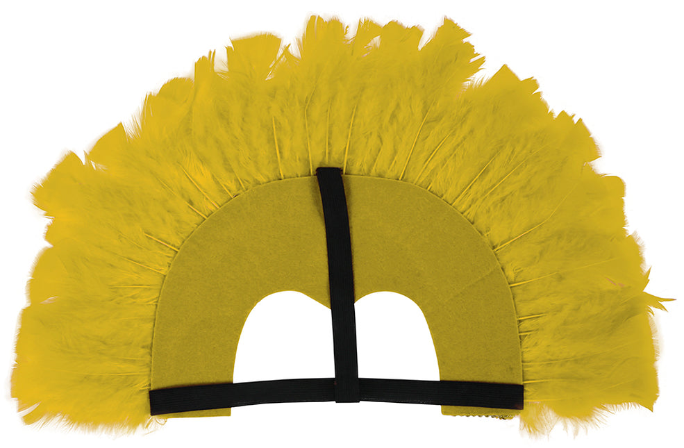 Tête de plume jaune