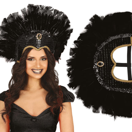 Tête de plume noire