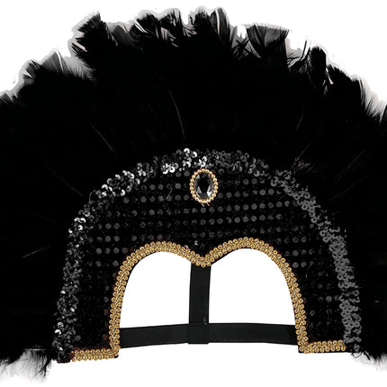 Tête de plume noire