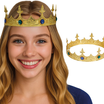Couronne médiévale en or métallisé