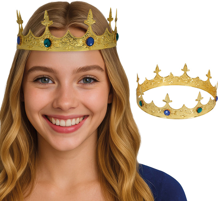Couronne médiévale en or métallisé