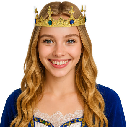 Couronne médiévale en or métallisé