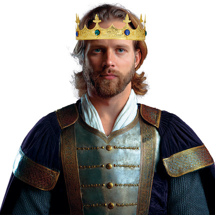 Couronne médiévale en or métallisé