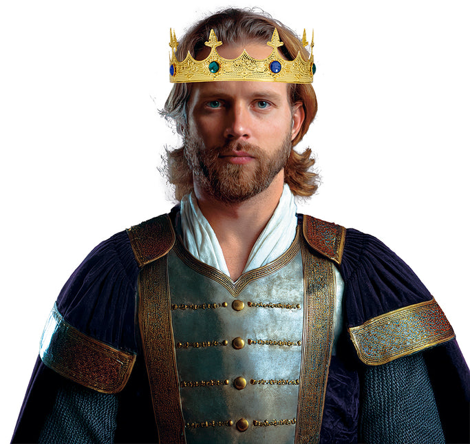 Couronne médiévale en or métallisé