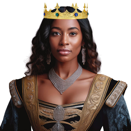 Couronne médiévale en or métallisé