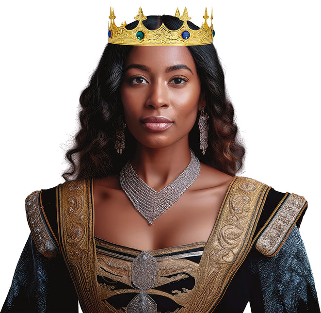 Couronne médiévale en or métallisé