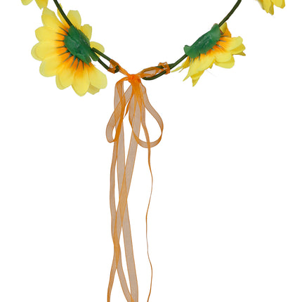 Bandeau de fleurs jaune