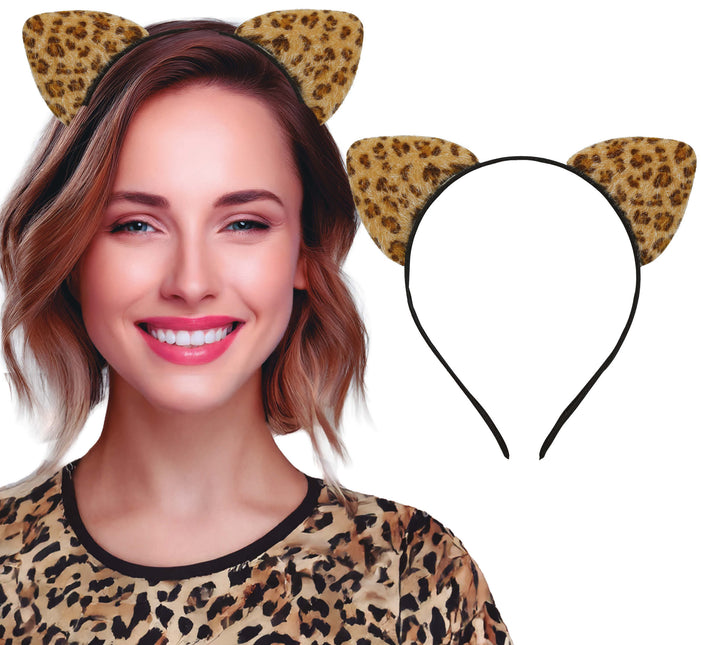 Bandeau de cheveux Léopard Marron/Jaune