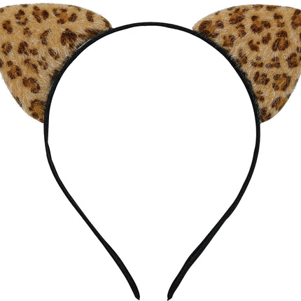Bandeau de cheveux Léopard Marron/Jaune