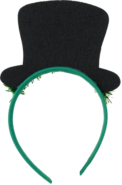 Bandeau de cheveux de la Saint-Patrick avec chapeau à paillettes