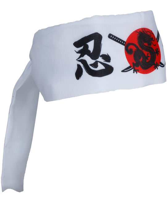 Bandeau de karaté blanc rouge