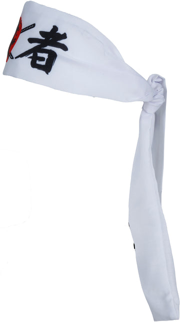 Bandeau de karaté blanc rouge