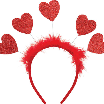 Bandeau Coeurs Rouge