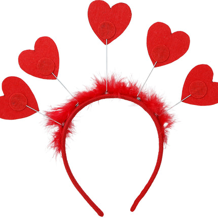 Bandeau Coeurs Rouge